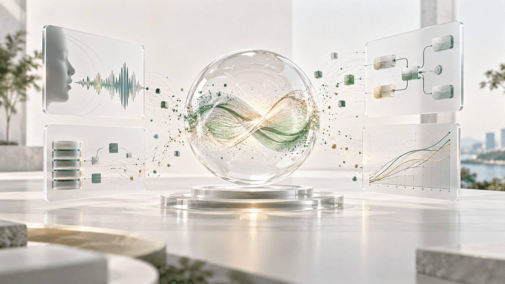 Applied AI system visualization used by Mindarora